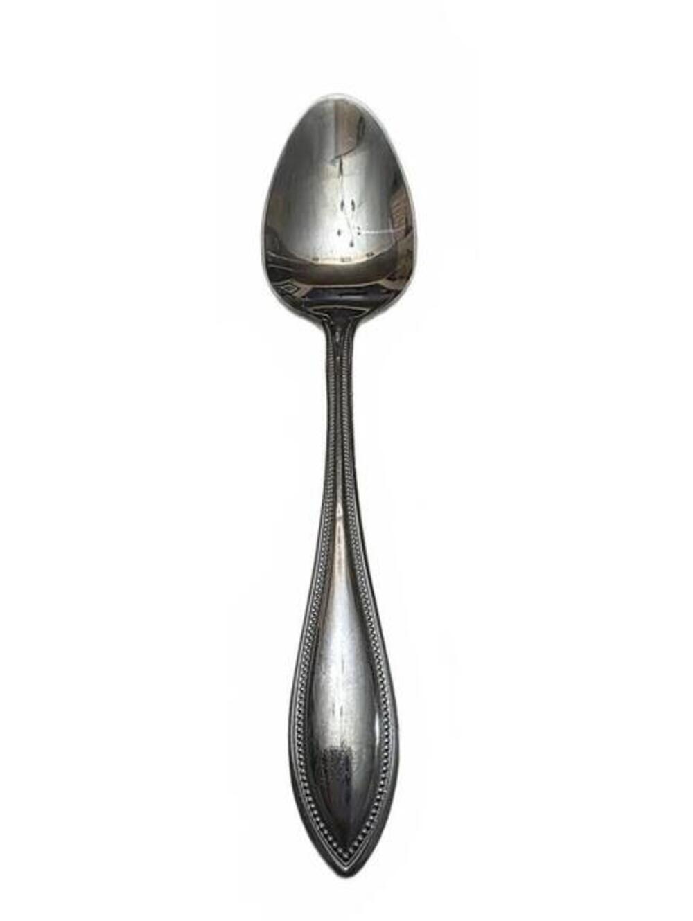 Towle Beaded Antique Stainless Teaspoon 6 1/4" China Replacement Flatware Glossy
